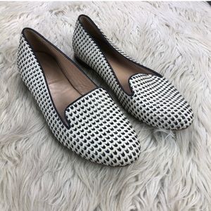 J.Crew Textured Woven Slip On Loafer Flats